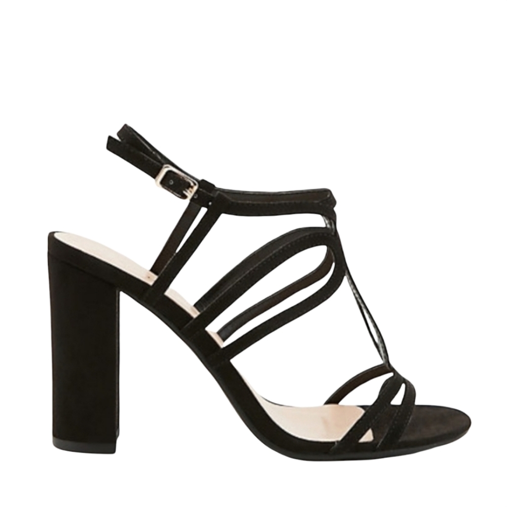 Le Chateau Black Strappy Sandals